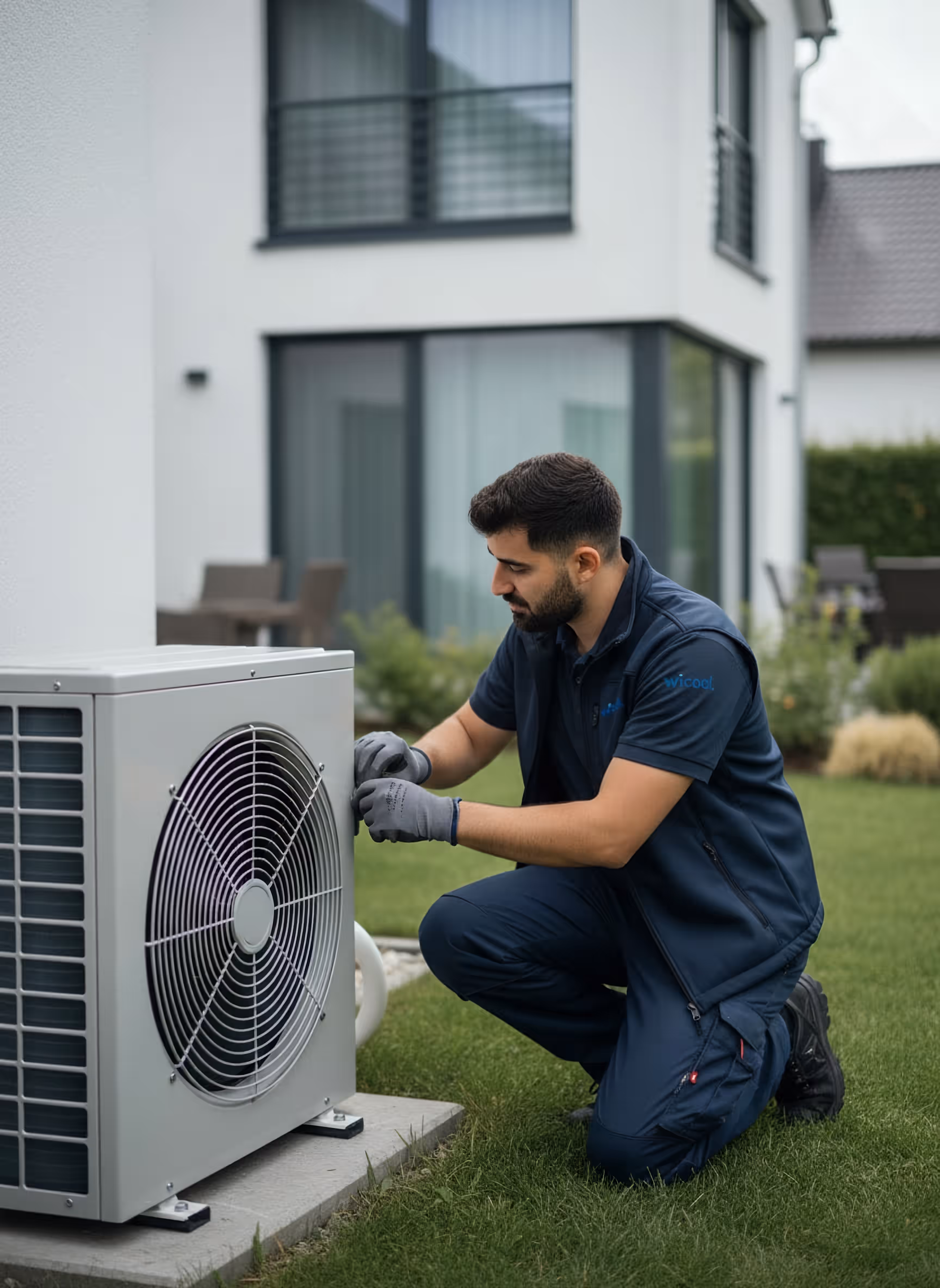 Wärmepumpe Außeneinheit - professionell montiert von Wicool Klimatechnik im Raum Mannheim